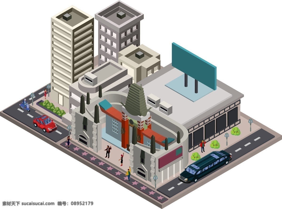 卡通 2d 建筑 矢量 卡通2d 2d建筑 建筑物 卡通2d建筑 卡通建筑 卡通酒店 卡通假日酒店 假日酒店