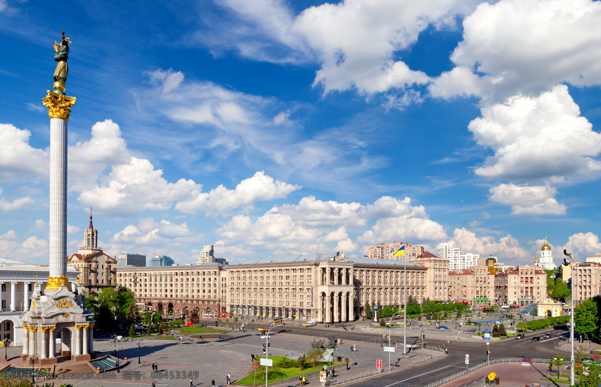 乌克兰 独立 广场 乌克兰风光 乌克兰首都 基辅 城市风景 城市风光 美丽风景 风景摄影 美丽景色 旅游景点 环境家居 白色