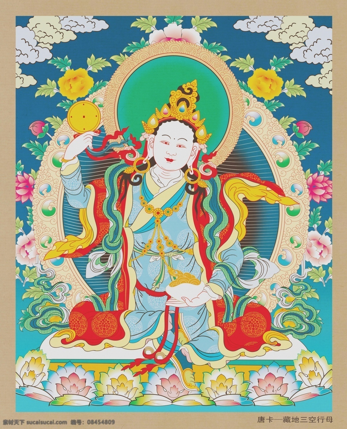 唐卡图片 唐卡 神像 莲花 宗教信仰 文化 观音 神话 宗教 唐卡广告 唐卡海报 藏族文化 藏经 文化艺术 绘画书法