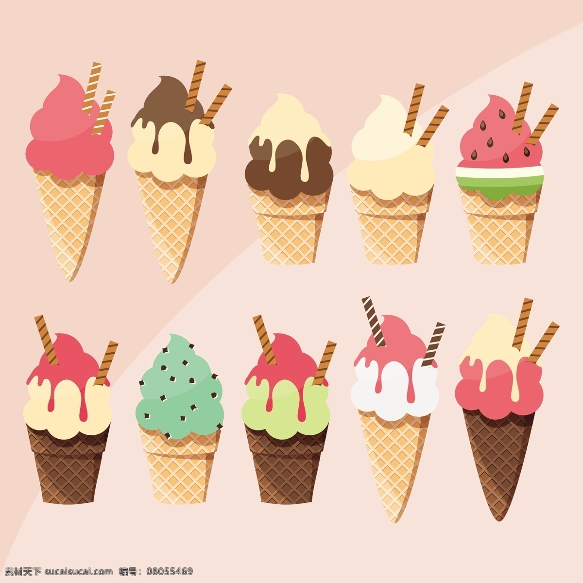 彩色 冰淇淋 backrgound 食品 夏天 标签 冰 甜 贴纸 甜点 奶油 旅行 饮食 季节 好吃 味道 颜色 晶片 冷却