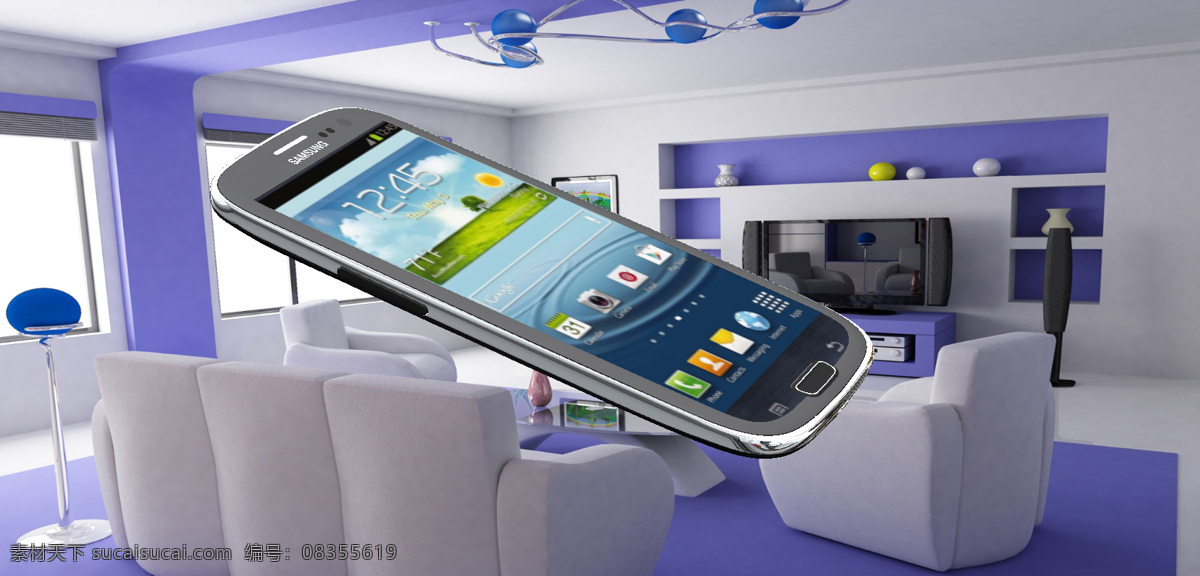 s3 三星 galaxy 手机 3d模型素材 其他3d模型