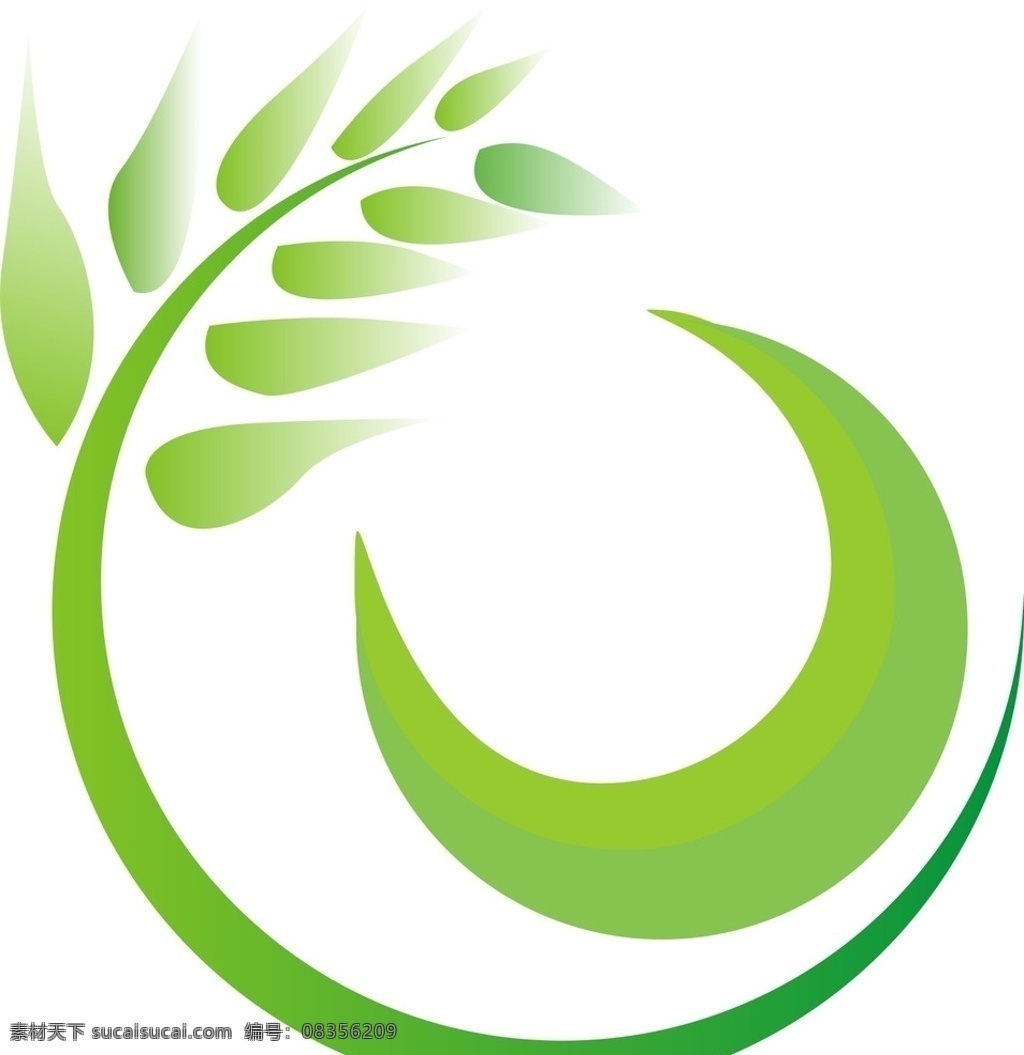 叶子logo 叶子 橄榄枝 月亮 绿色logo logo 标志图标 网页小图标