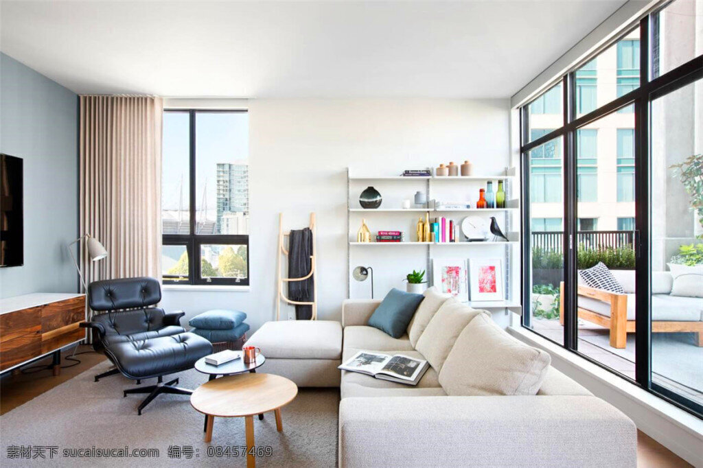 现代 清新 大 户型 客厅 纯色 沙发 室内装修 效果图 客厅装修 纯色地毯 白色沙发 木制茶几