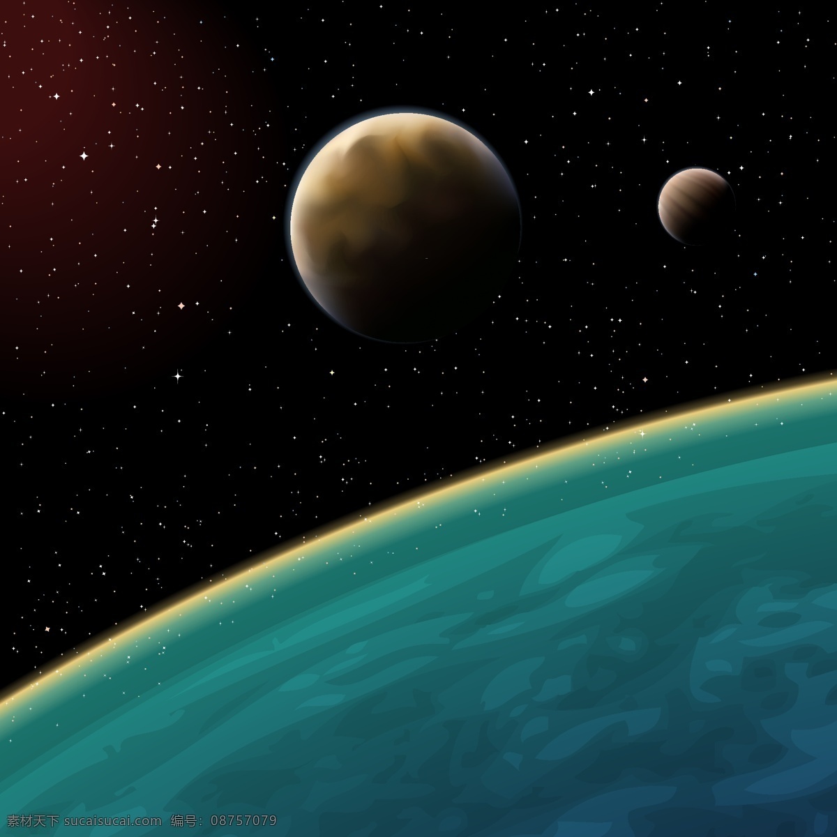 地球 表面 星球 宇宙 太空 星空背景 梦幻星空 梦幻背景 星体 底纹背景 底纹边框 矢量素材 现代科技 黑色