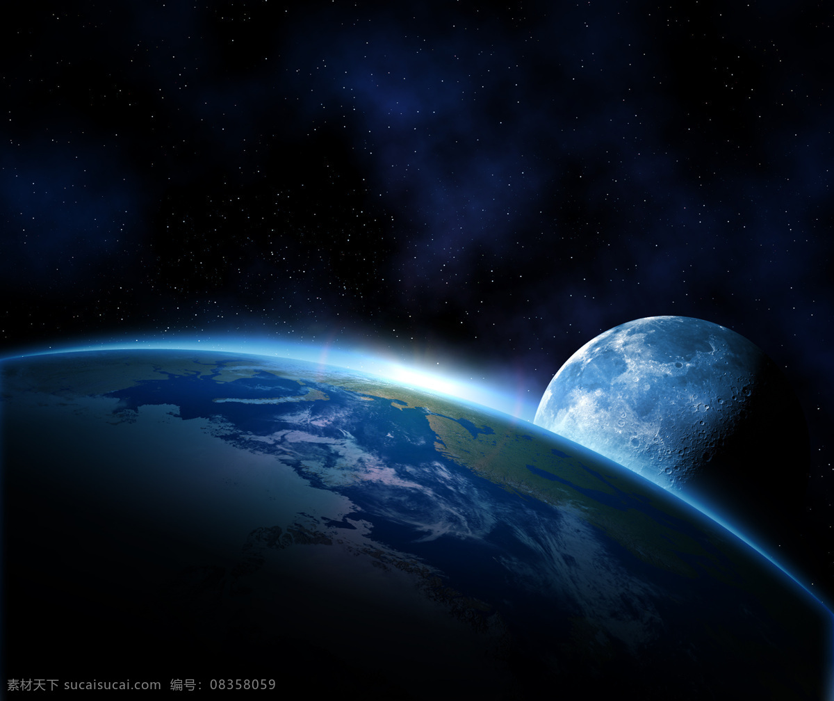 蓝色 地球 月球 星球 鸟瞰地球 太空 星云 星空 宇宙 浩瀚的宇宙 宇宙太空 环境家居