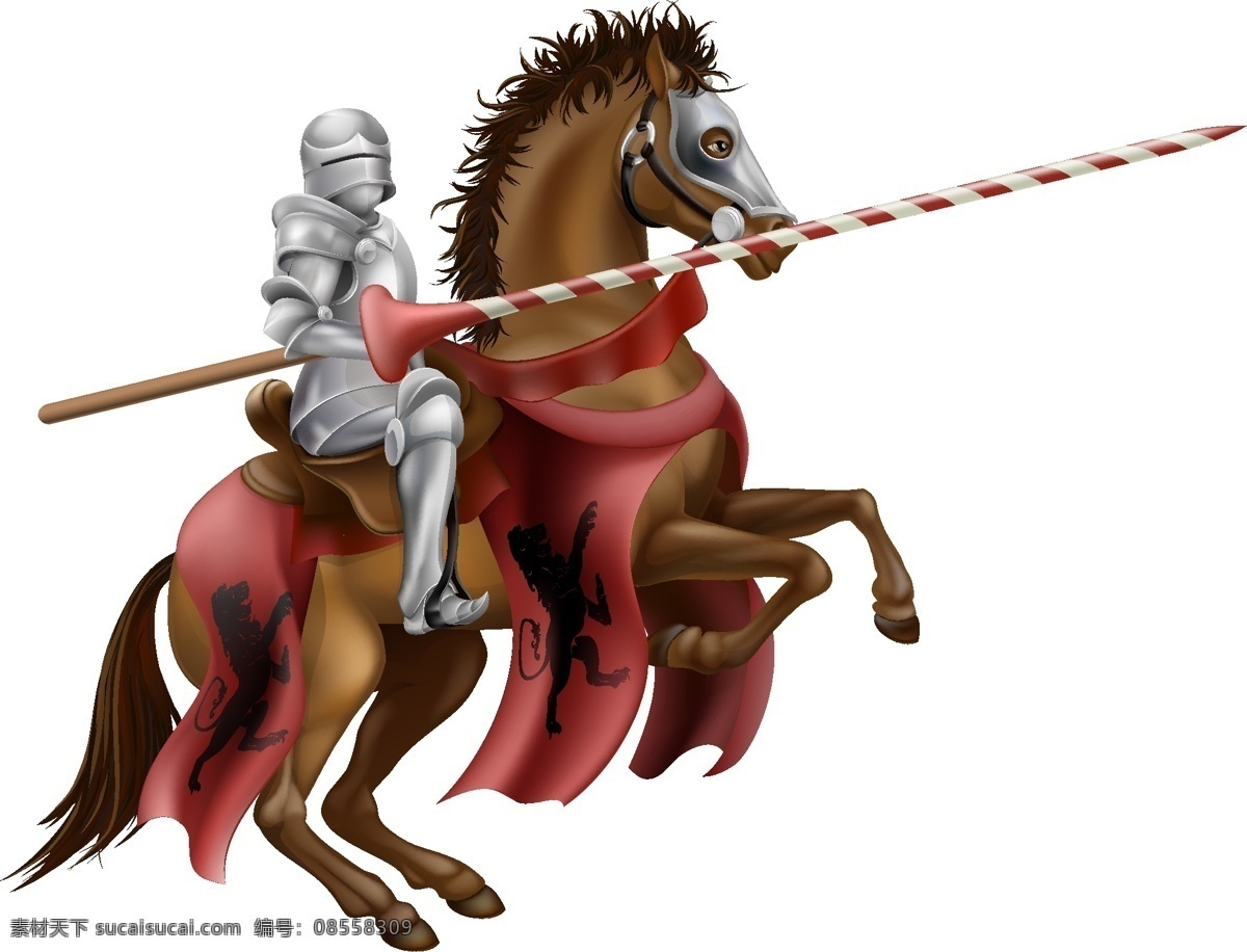 盔甲骑士战将 盔甲 骑士 战将 模板下载 勇士 古代骑士 卡通骑士 骑士插画 战马 卡通形象 矢量人物 矢量素材 白色