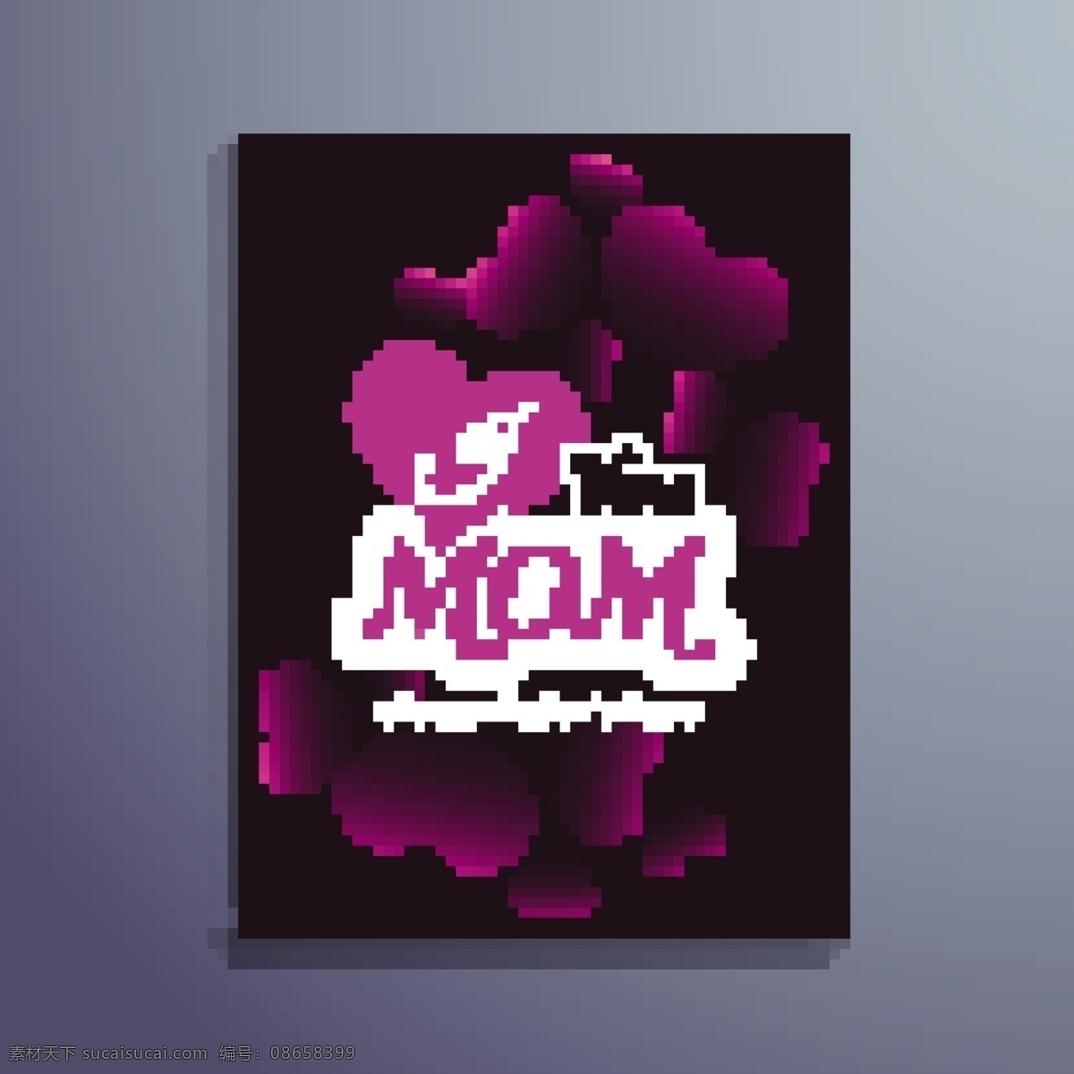 紫色 花朵 装饰 图案 母亲节 背景 紫色花朵 装饰图案 母亲节背景