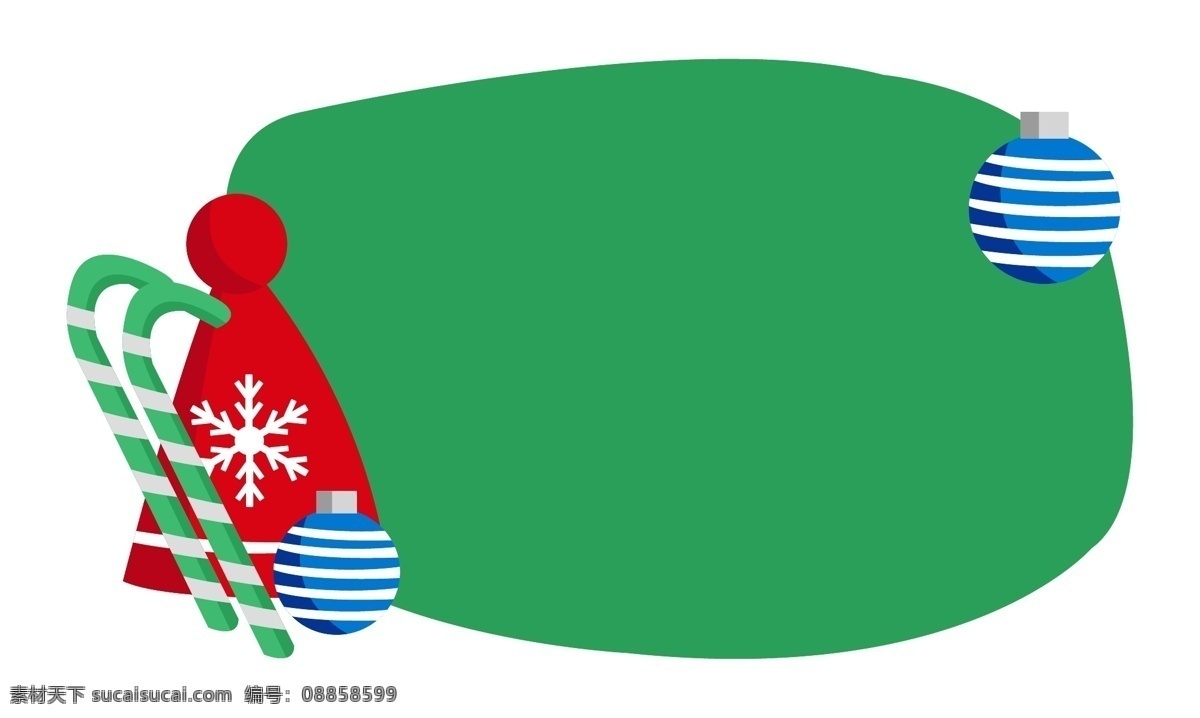 手绘 圣诞节 棒棒糖 边框 绿色的边框 漂亮的边框 卡通边框 红色的帽子 绿色的棒棒糖