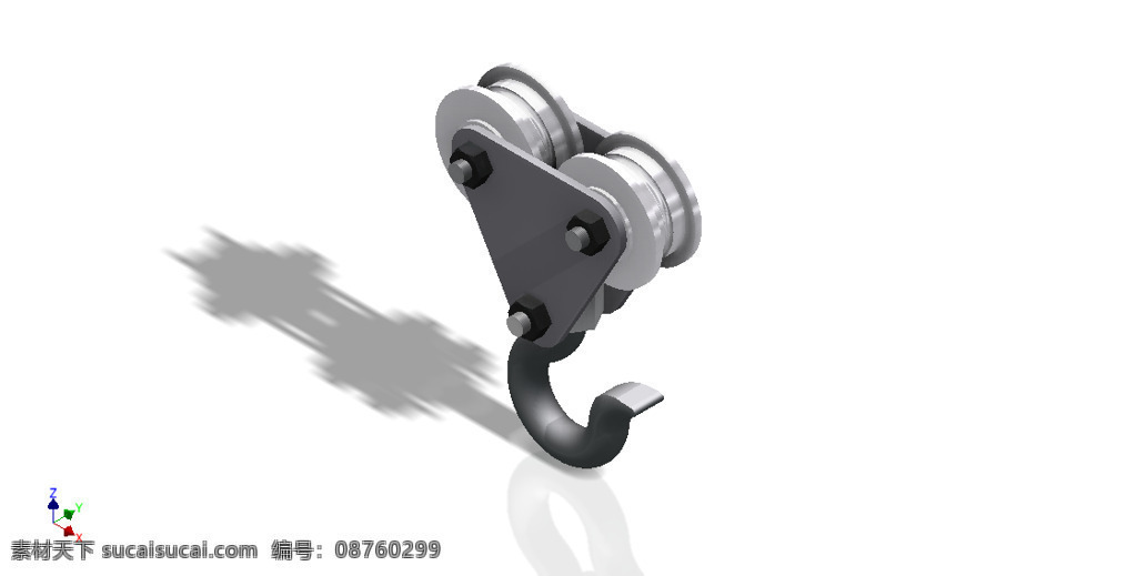 起重机吊钩 iam 白色