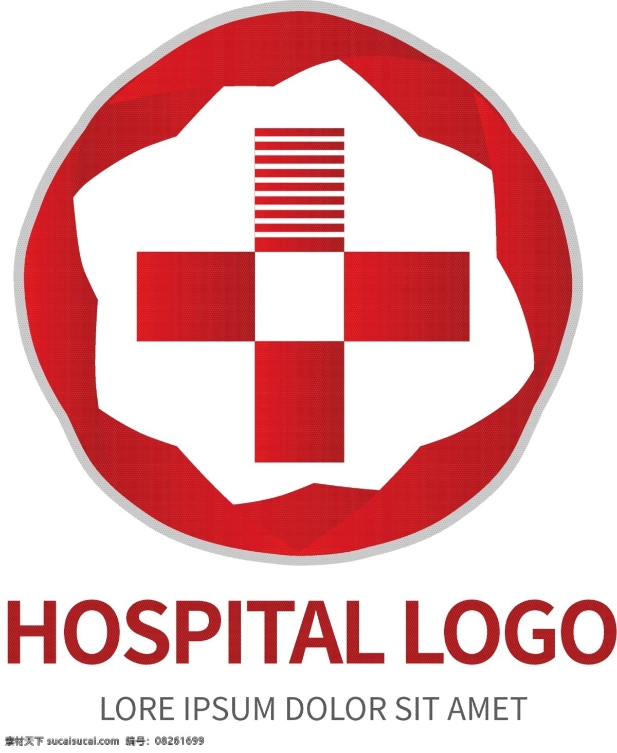 创意 红十字 医院 标志 红十字标志 十字 红色logo 医院logo 十字logo logo设计