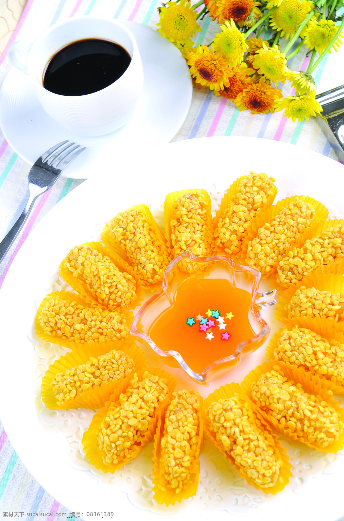 麦香山药 菜肴 菜品 美食 辽菜 甜品 甜点 咖啡 叉子 菊花 300 食全食美 餐饮美食