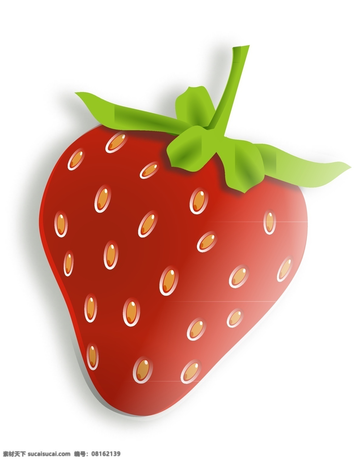 草莓 季 写实 卡通 矢量 写实草莓 伪立体草莓 渐变草莓 黄籽 晶莹剔透 整个草莓 深红色草莓 草莓季 可爱草莓