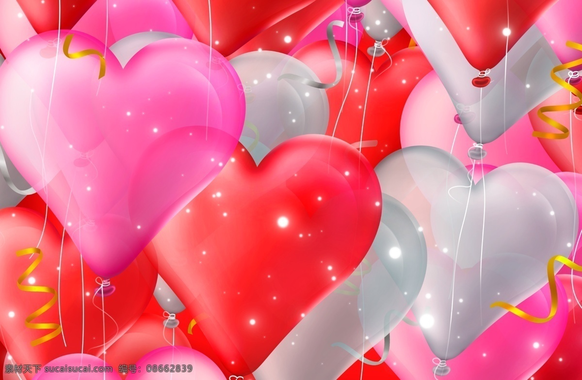 漂亮 可爱 心形 图案 情人节 心 爱心 情人节祝福 桃心 心形气球 气球