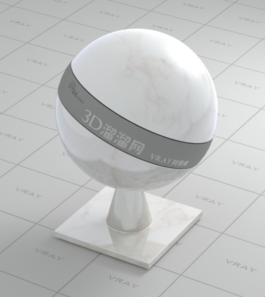 vray 大理石 材质 max9 白色 反射 光滑 有贴图 石料 抛光 3d模型素材 材质贴图