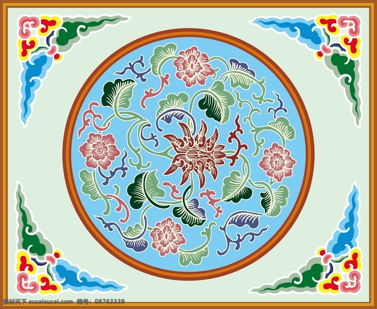 分层 传统文化 雕梁画栋 古典 荷花 荷花模板下载 文化艺术 源文件 荷花素材下载 中国传统 psd源文件