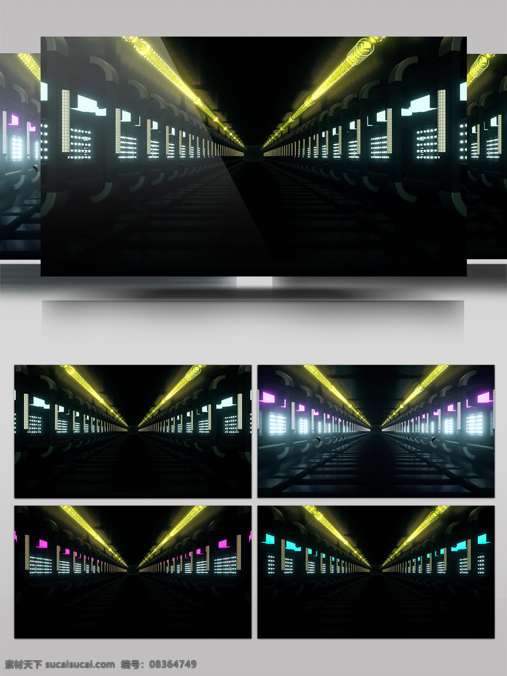 黄光 地铁 指引 路 视频 绚丽 指引路 高清视频素材 视频素材 动态视频素材