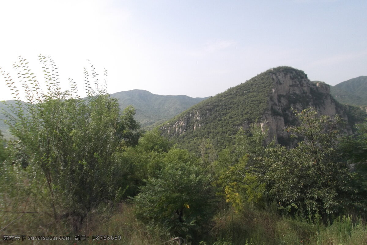 太行山绿化 树林 野外 深山 荒山 旅游摄影 自然风景 白色