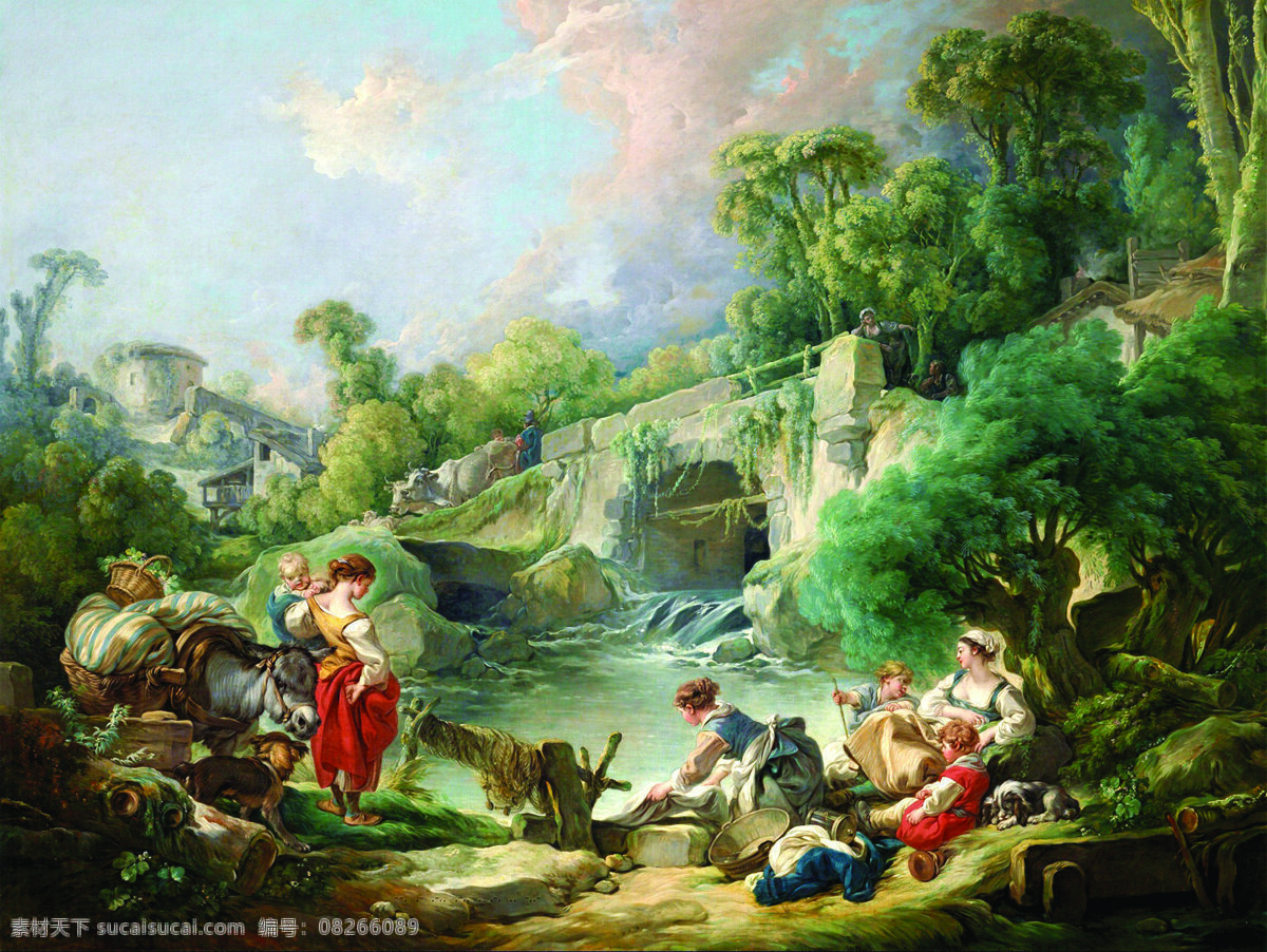油画 欧洲 文化 森林
