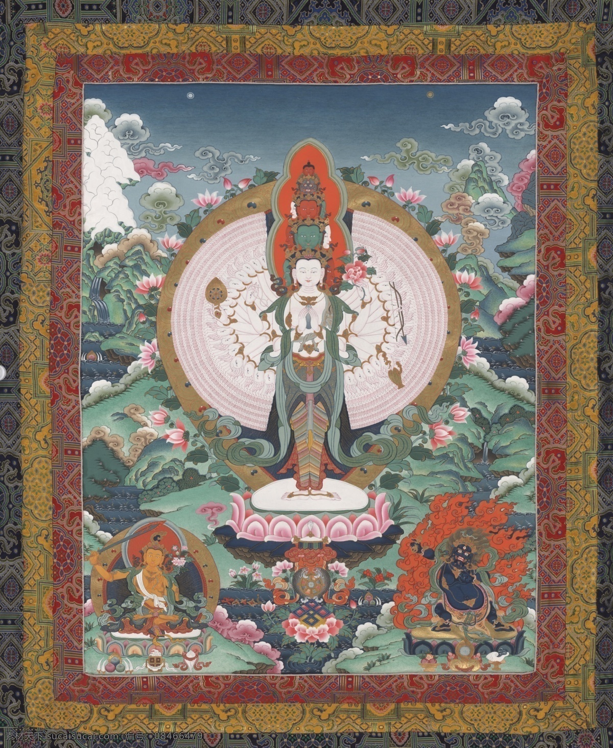 唐卡系列 藏传佛教 唐卡 佛教 宗教 文化 手绘 图腾 文化艺术 宗教信仰