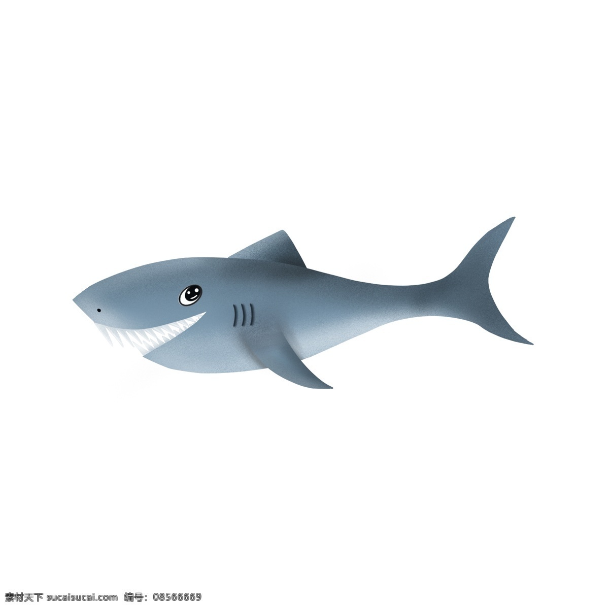呆 萌 可爱 的卡 通 鲨鱼 元素 卡通 可爱的 呆萌的鲨鱼 海洋动物 鱼 鱼类