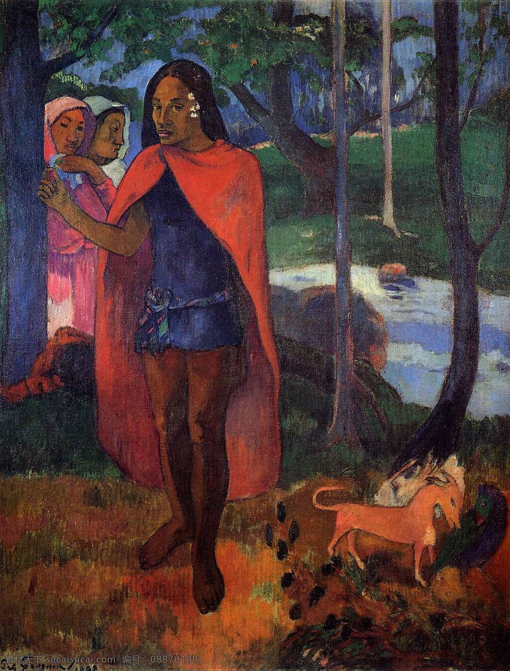 gauguin 后 印象主义 风景 人物 田园 自然 静物 油画 装饰画 法国 画家 保罗 高更 paul