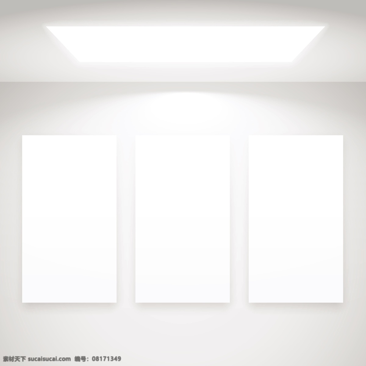 带有 帧 白光 背景 框架 模型 光 模板 照片 相框 墙 3d 演示 广告 室 模拟 聚光灯 室内 梯度 干净 白色图片