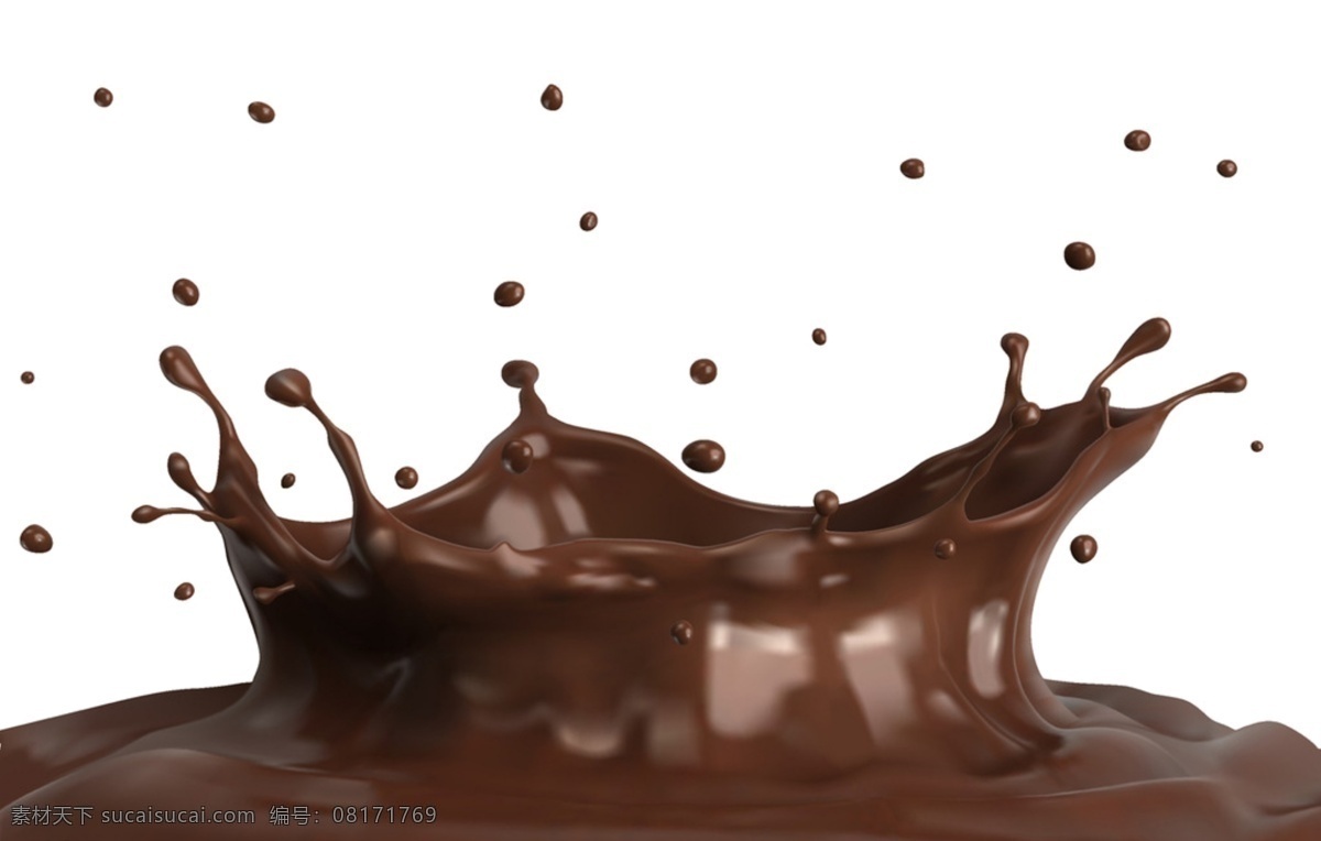 巧克力素材 餐饮美食 礼物 零食巧克力 巧克力 飞溅的巧克力 巧克力飞溅 零食 香甜 黑巧克力 其它美食 白色