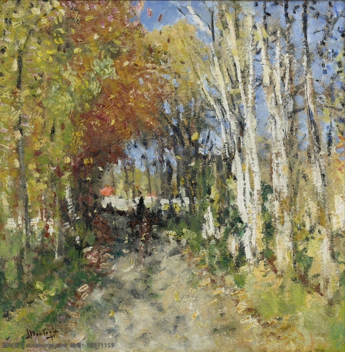 forest 大师 画家 风景画 静物 油画 建筑 装饰画 the alley montezin pierreeugene 人物 高清 西方 国外 现代 家居装饰素材