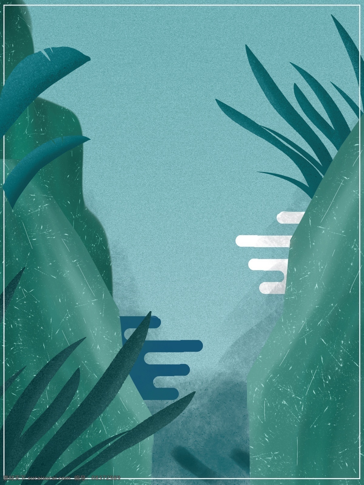 绿色 山 通路 背景