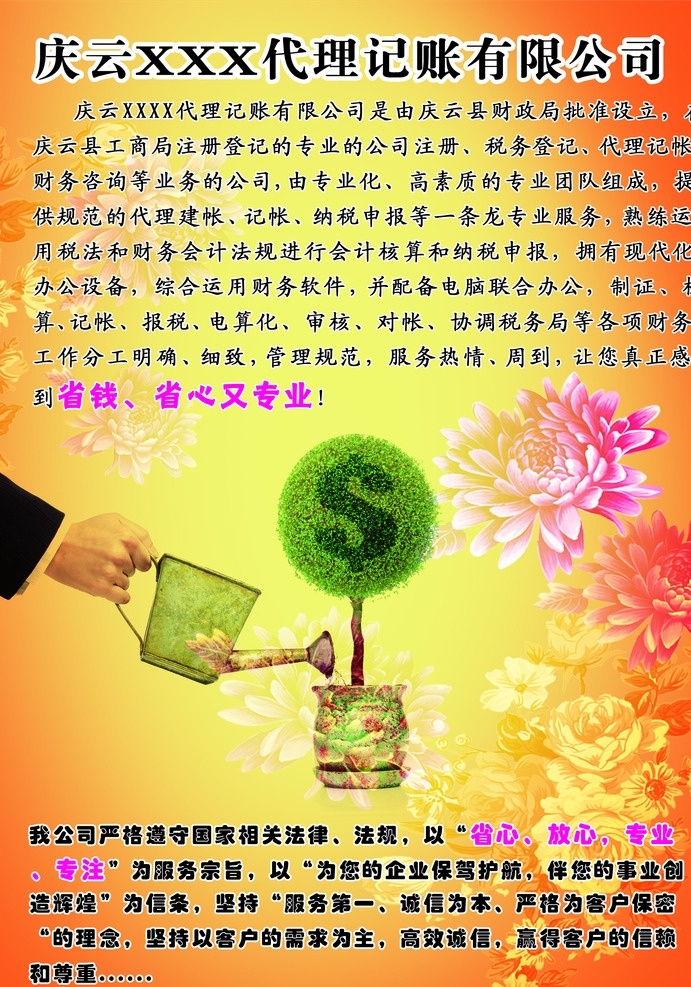 代理记账公司 会计 代理 记账 财富 理财 分层