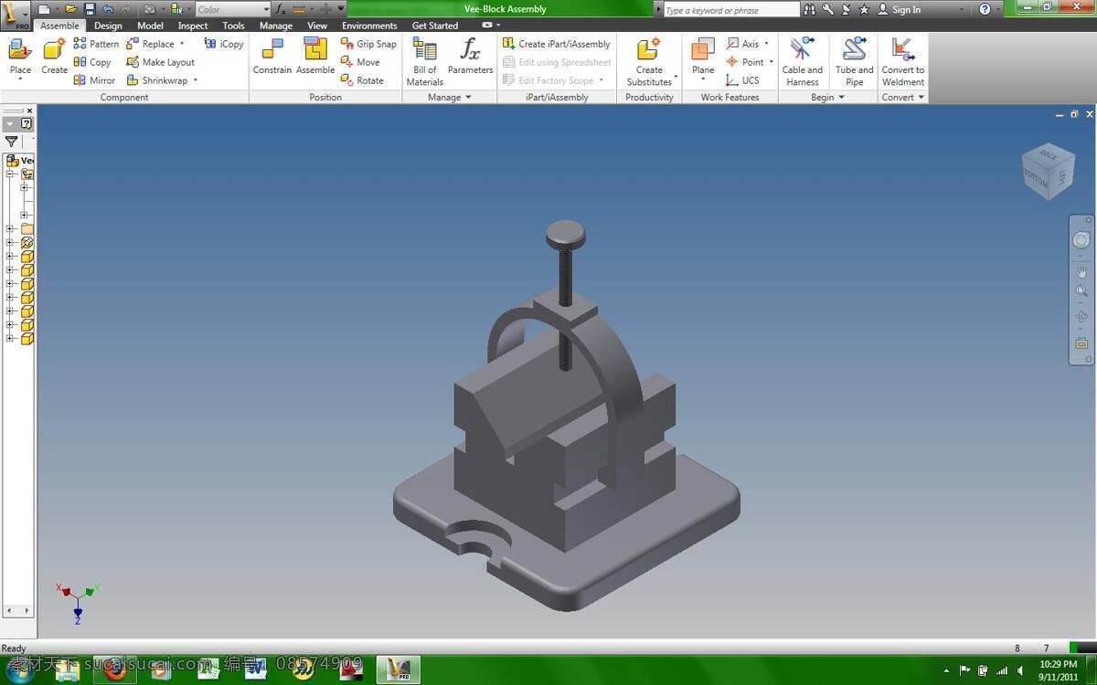 v 形 块 v形块 3d模型素材 电器模型