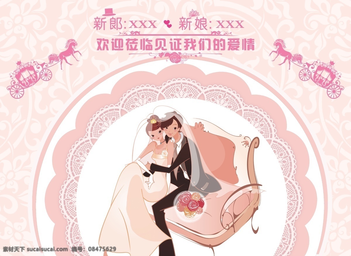 婚庆背景 婚庆 背景板 婚庆典礼 新郎 新娘 老虎头 文化艺术 节日庆祝