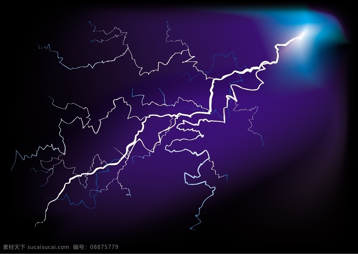 超 炫 闪电 矢量 ai矢量 超炫背景 闪电素材 场景布置 矢量图 花纹花边