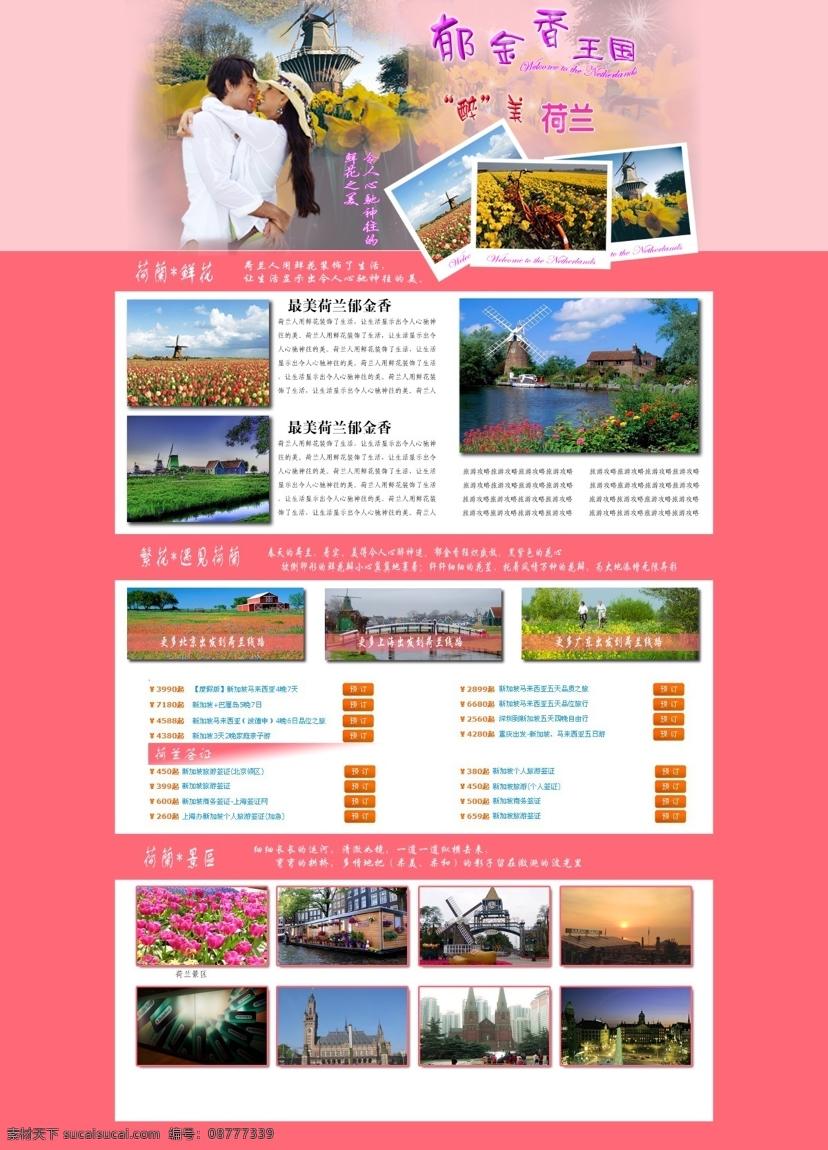 荷兰 郁金香 旅游 网页 模 衫 加 艚 鹣 懵 糜 瓮 衬 夭 南 略 网页素材 网页模板