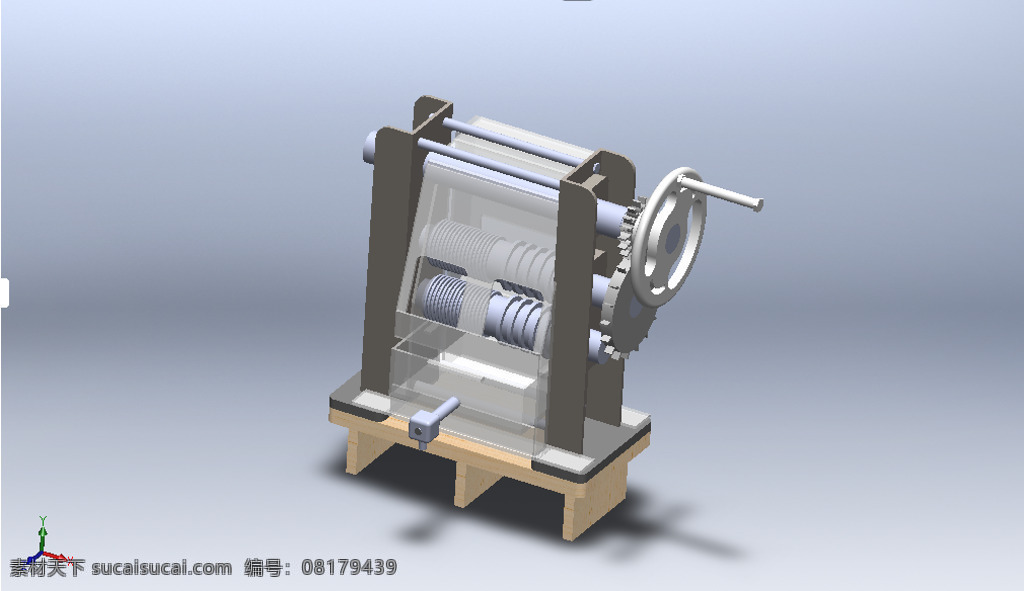 便携式 手动 甘蔗 磨床 机械设计 3d模型素材 电器模型