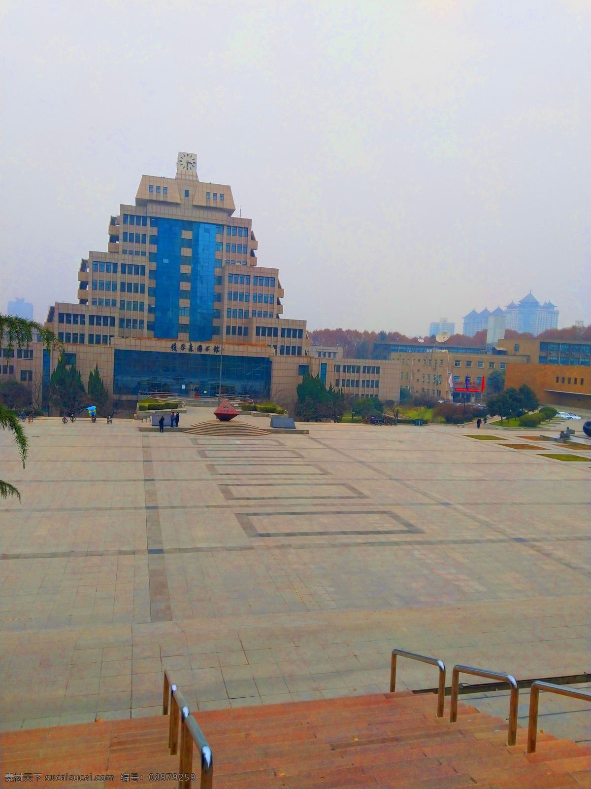 壮丽 西安交通大学 教学楼 校园 树木 美景 道路 西安交大 交通大学 广场 高楼 多娇江山 自然景观 建筑景观