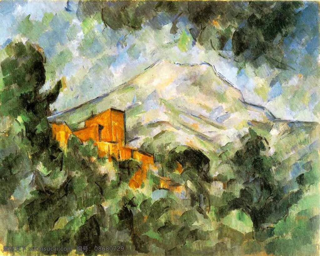 cezanne 后 印象派 新 人物 风景 肖像 静物 油画 装饰画 法国 画家 保罗 塞尚 paul czanne 无 框 画 装饰素材
