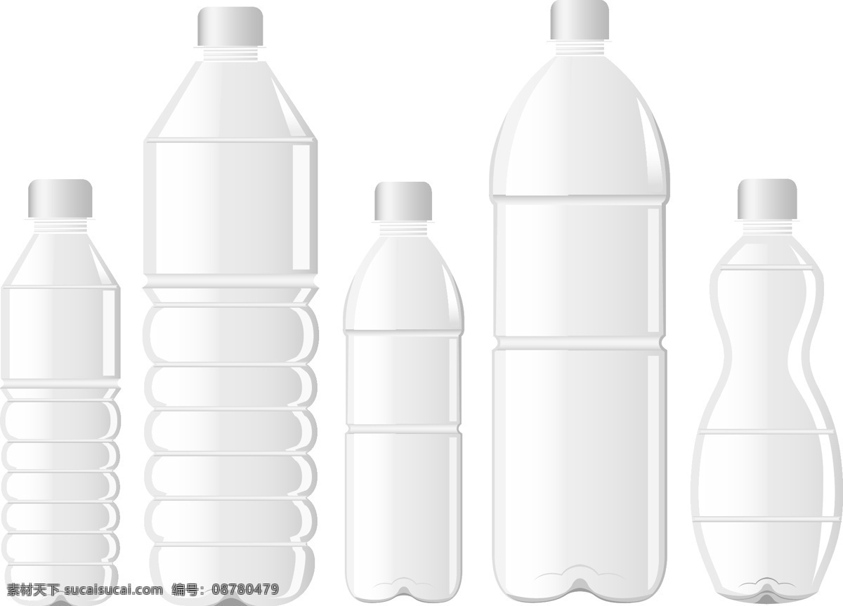 包装 包装设计 矢量 矿泉水 瓶子 瓶子包装设计 模板下载 瓶型设计 psd源文件