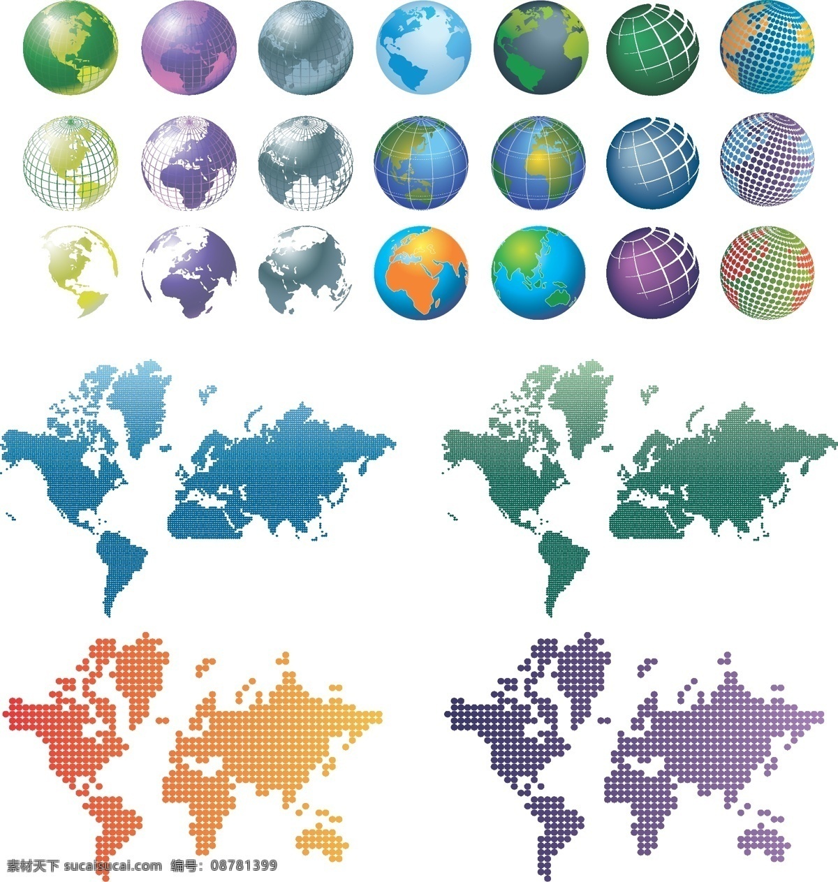 立体 蓝色 地球 矢量 水晶 环球 世界 科技 质感 地球仪 五大洲 亚洲 欧洲 非洲 美洲 大洋州 矢量素材