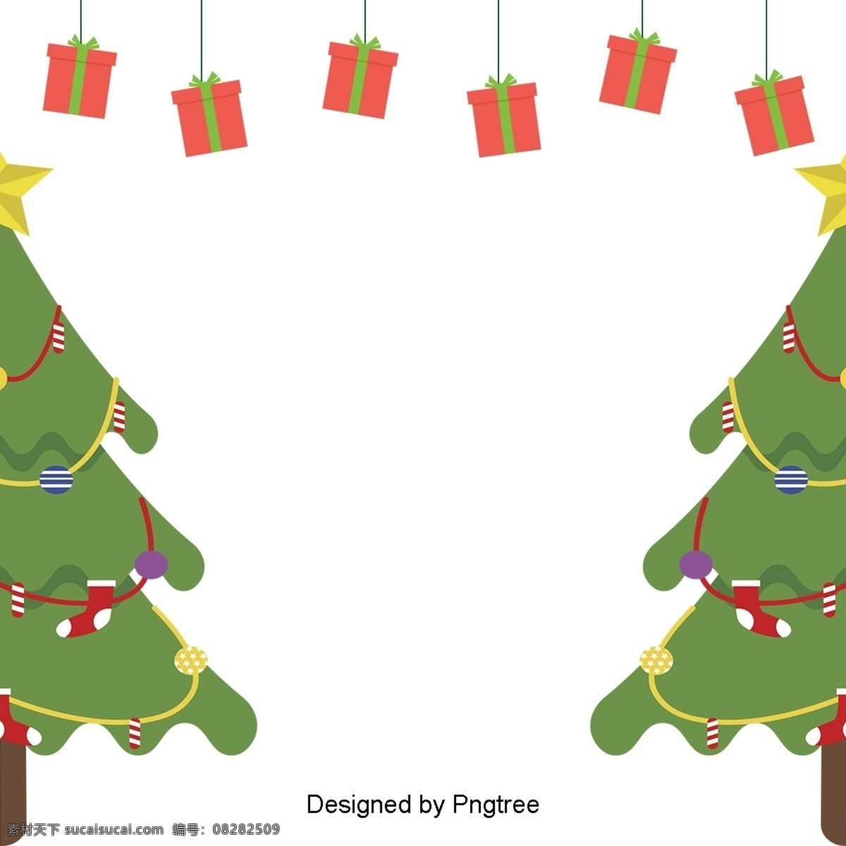圣诞节 的卡 通 背景 帧 边界 简单 贝尔 插图 成 年礼 材料 卡通 圣诞