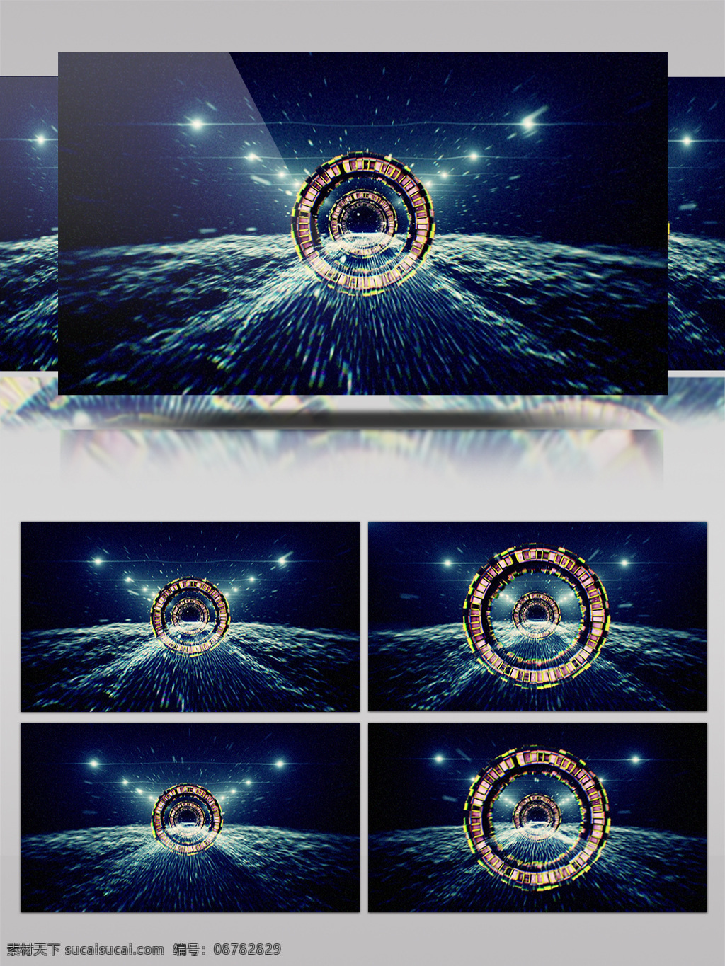圆环 星河 视频 星河宇宙 黄色圆圈 光斑散射 视觉享受 手机壁纸 电脑屏幕保护 高清视频素材 3d视频素材 特效视频素材