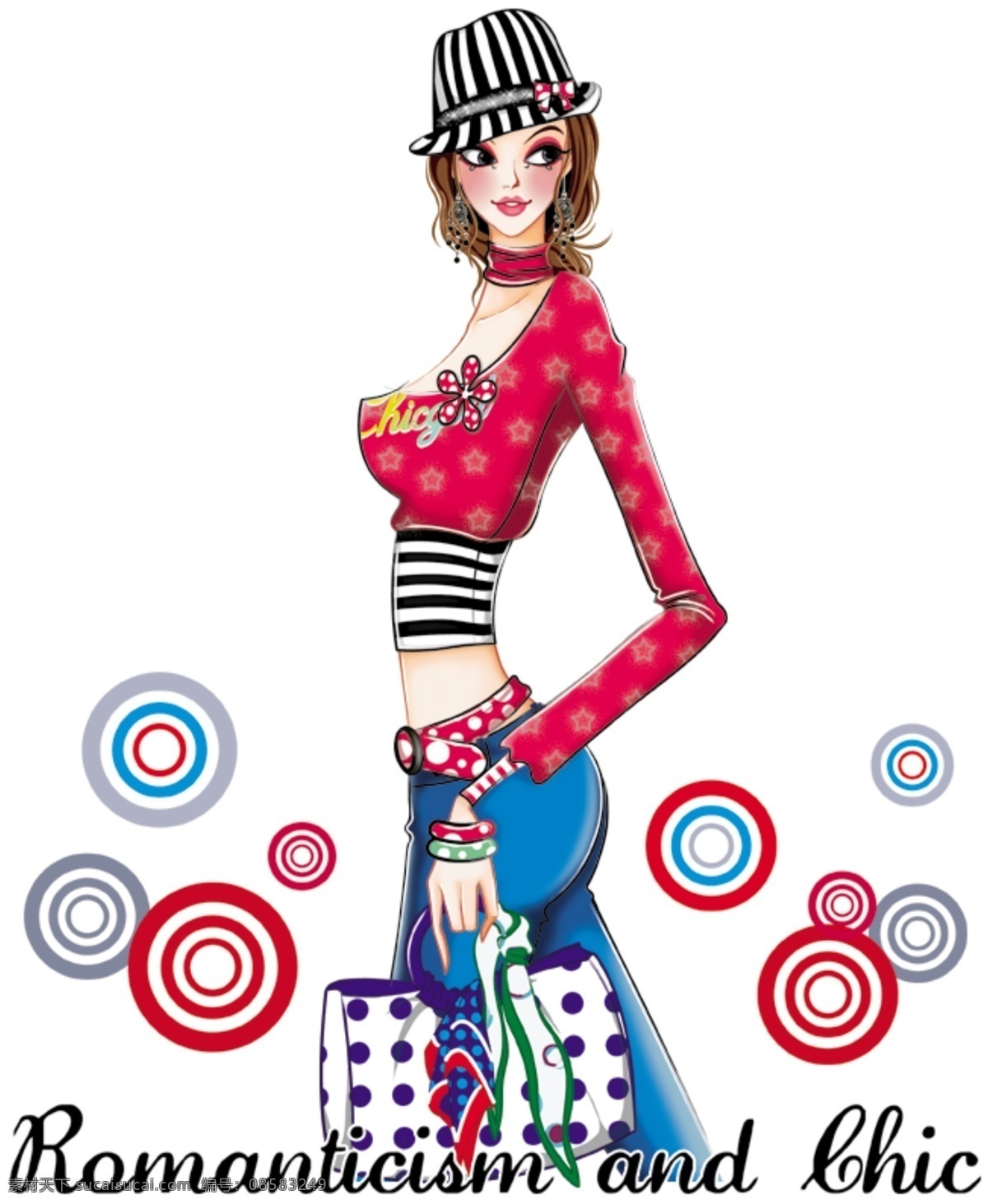 美女 分层 源文件 psd美女 卡通美女梦幻 梦幻女神 时尚女性 psd源文件