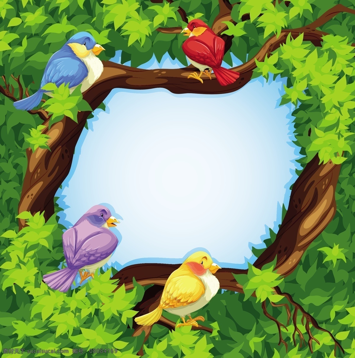 自然背景设计 背景 框架 树叶 自然 鸟类 动物 壁纸 颜色 多彩的背景 自然背景 树枝