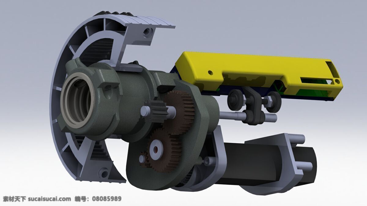 电机 齿轮 指导 传感器 机械设计 3d模型素材 电器模型