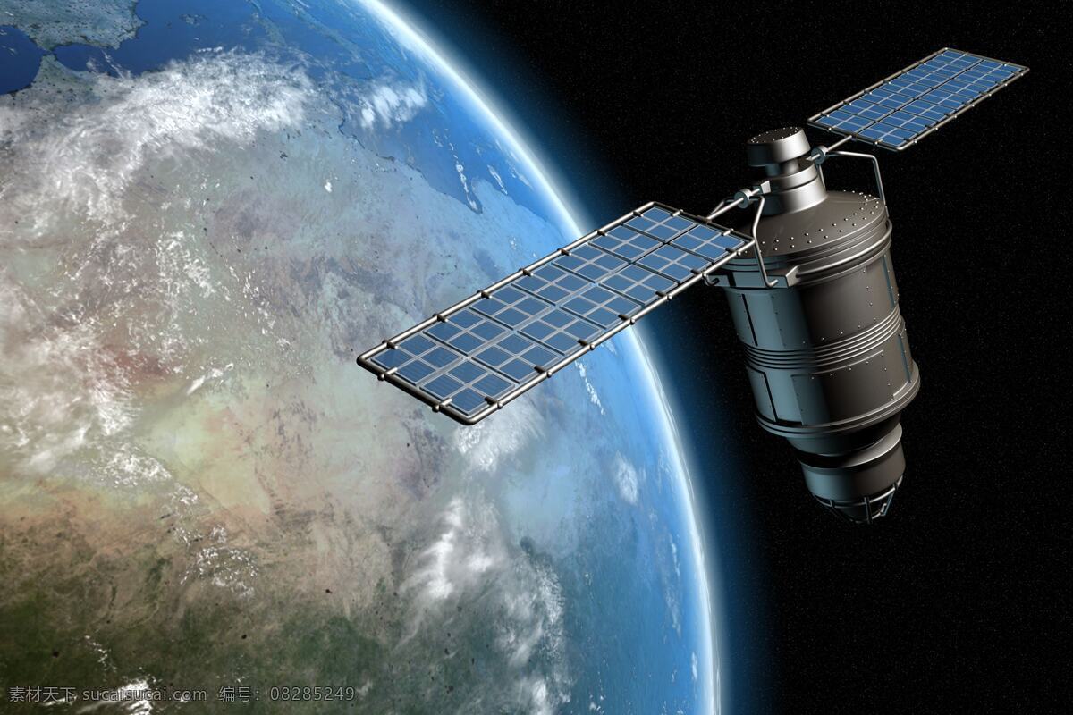 逼真 3d 卫星 地球 高科技 定位 gps 科学 研究 军事 军事武器 现代科技