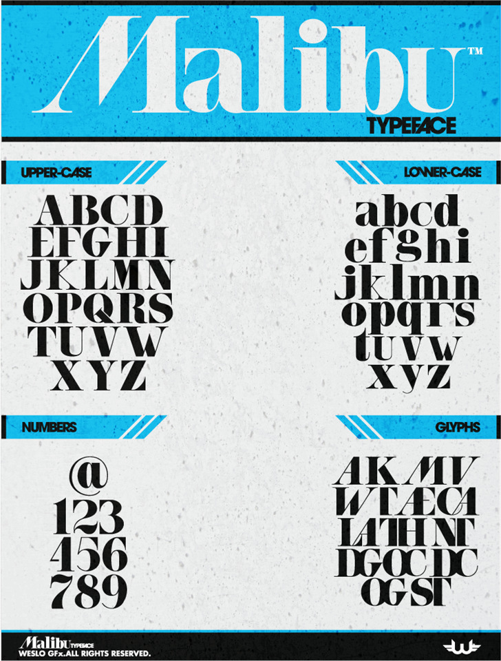 马里布的字体 马里布 威斯乐 malibu otf 字体 truetype opentype 后记 eot ttf 光学传递函数 adobe postscript 白色