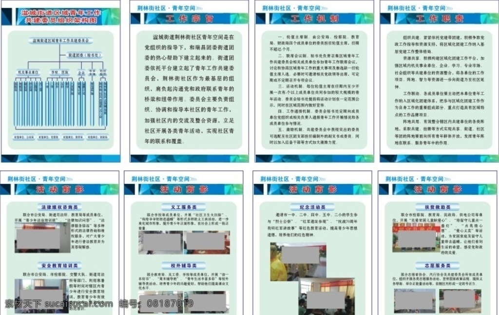社区 居委会 青年 空间 制度 青年空间 组织构架图 工作职责