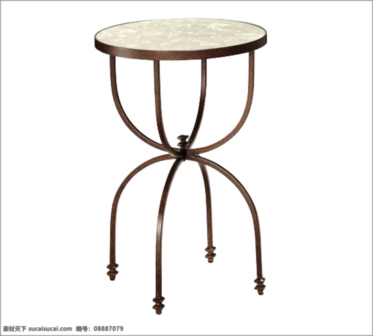 圆形 铁艺 桌子 复古素材 免抠素材 素材复古 桌子素材