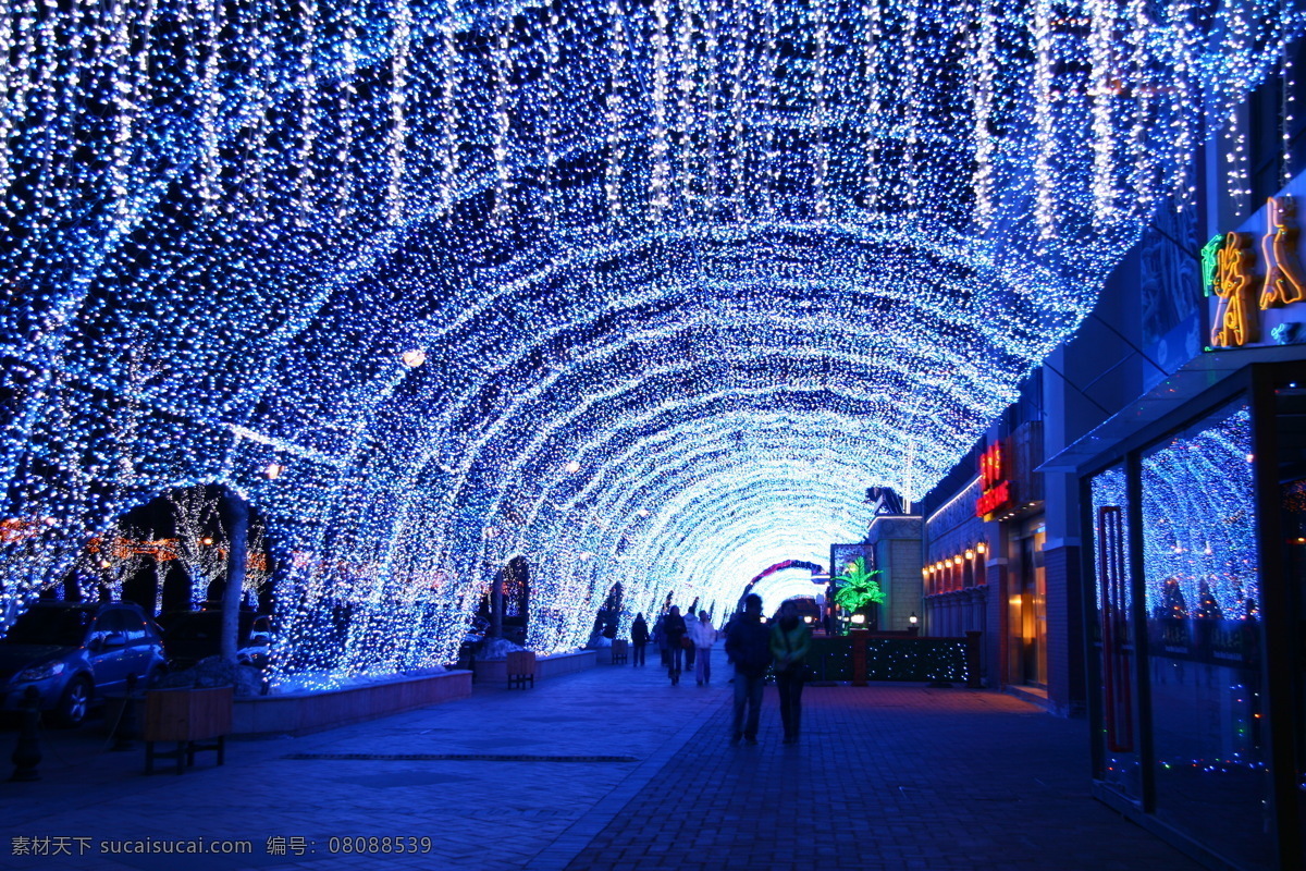蓝色港湾之夜 夜景 蓝色港湾 酒吧街 游人 夜景灯光 北京夜景 建筑摄影 建筑园林