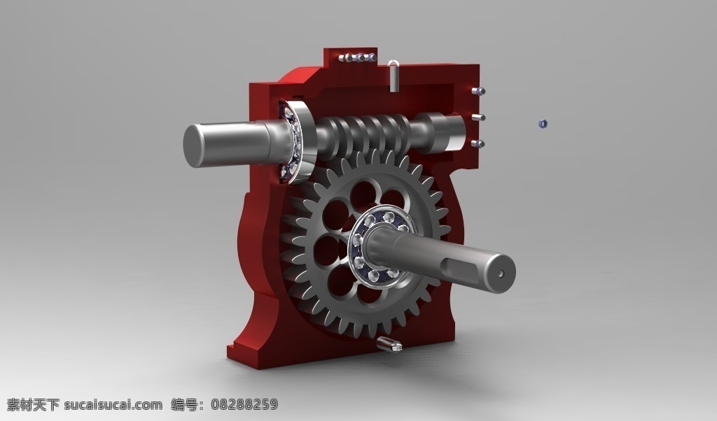 减速器 机械设计 3d模型素材 电器模型